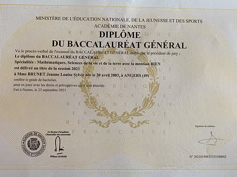 Baccalauréat général – 2021